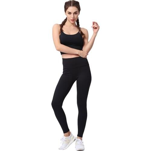LUKITAS Fitness Woman Sportswear 2 Piece Bra+Pant Sportswear Sexy High Elastic Breathable Running Training Yoga Sets Sports Suit
