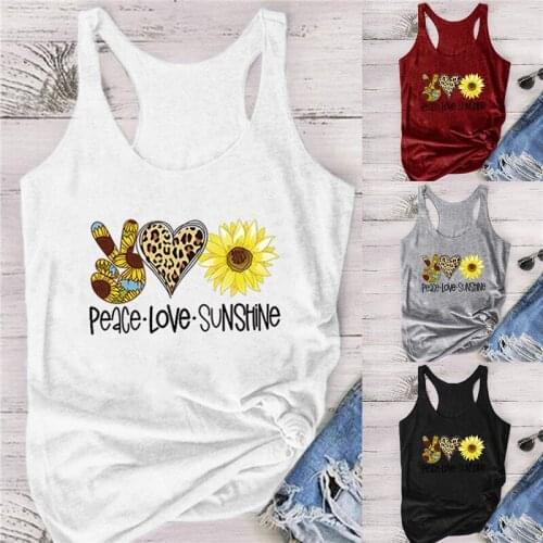 Pattern Printed Vests Sleeveless Round Neck Sweatshirt Harajuku Tops Female Oversize T-shirts Women Summer Fashion Clothing 2021