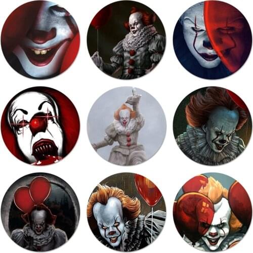 Stephen kings it Icons Pins Badge Decoration Brooches Metal Badges For Clothes Backpack Decoration 58mm
