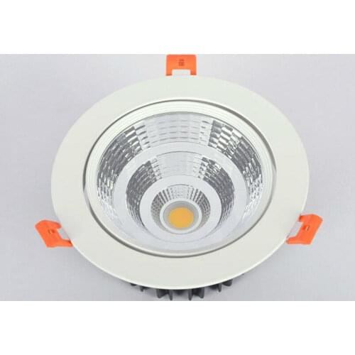 1pcs LED 7W 10W 12W 15W 20W 30W 40W 50W 60W COB downlight Dimmable Recessed LED Ceiling Lamp Spot Light White/warm led lamp cree