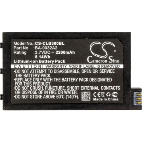 Cameron Sino 2200mAh battery for CIPHERLAB CP30 CP30-L BA-0032A2 BarCode, Scanner Battery
