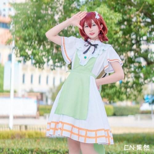 Anime LoveLive!Days Nijigasaki School Idol Emma Verde Cosplay Costumes Women Cute Dress with Hat Halloween Uniforms Custom Made