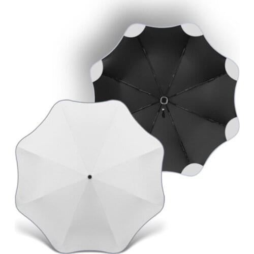 Anti-UV Full Automatic Business Umbrella 3 Folding Male Female Parasol Sun Umbrella Rain Women Windproof Luxury Umbrella For Men