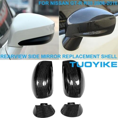 Car Styling Real Carbon Fiber Rearview Rear Mirror Retrofit Cover Cap Shell Trim Sticker On For Porsche Macan 2015-2017 Exterior