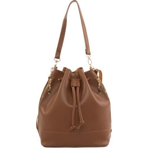 Bagmori Taba Bottle Dipli Shirred Zipped Bag