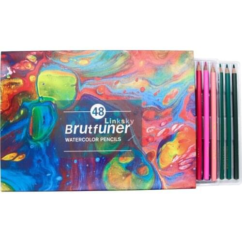 Brutfuner 48/72/120/160/180 Colors,Wood Oily Artist Colored Pencils Set, for Drawing Sketch Coloring Books Gifts Art Supplies
