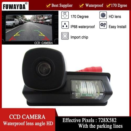FUWAYDA color night vision waterproof Car Rear View parking Camera with parking lines for Nissan Cefiro Tiida Teana Paladin