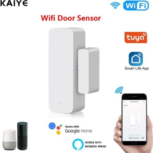 Tuya Smart Wifi Door Sensor Door Open / Closed Detectors Wifi Smartlife App Alert Security Alarm With Alexa Google Smart Home