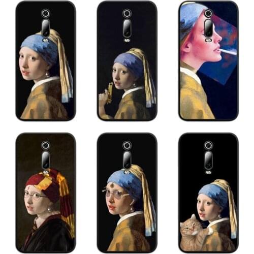Girl With A Pearl Earring Vermeer Phone Case For Redmi 9A 9 8A 7 6 6A Note 9 8 8T Pro Max K20 K30 Pro