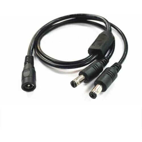 DC cable 12v power female to 2 or 3 male astronomical camera equatorial mount CCD telescope general accessories 5.5mm*2.1mm
