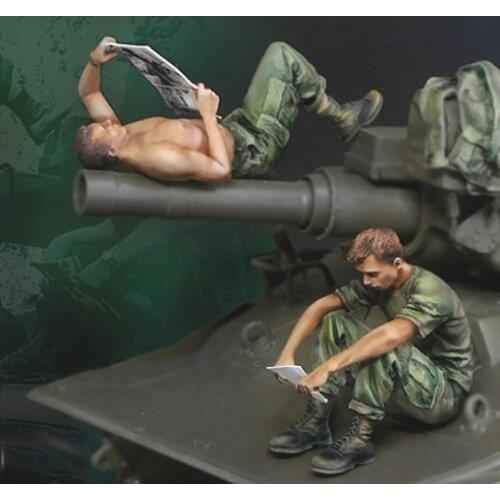 [tusk model]1:35 Scale Unassembled Resin figures resin model Kits D1014T04