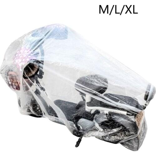 Motorcycle Cover Disposable Transparent Protector Covers Waterproof Dustproof
