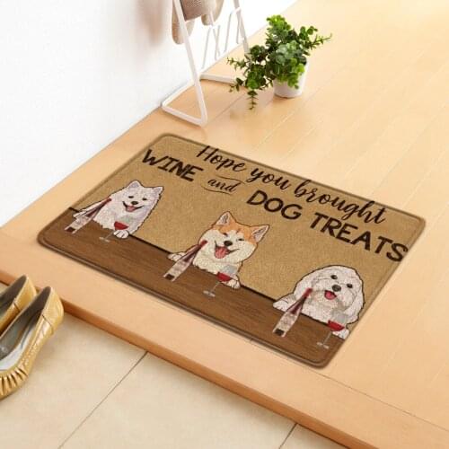 Drop Shipping Dog Cat Home Indoor Modern Absorbent Mat Bathroom Rug Carpet Floor Door Bedside Mat Non-Slip Doormat