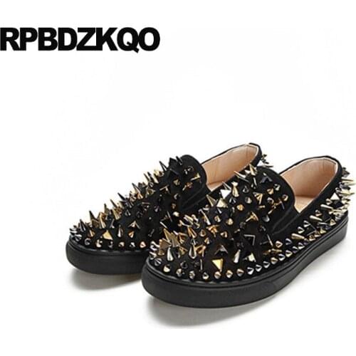 Spike Dandelion British Style Driving Fashion Prom Designer Shoes Men High Quality Rivet Street Red Stud Black Hip Hop Spring