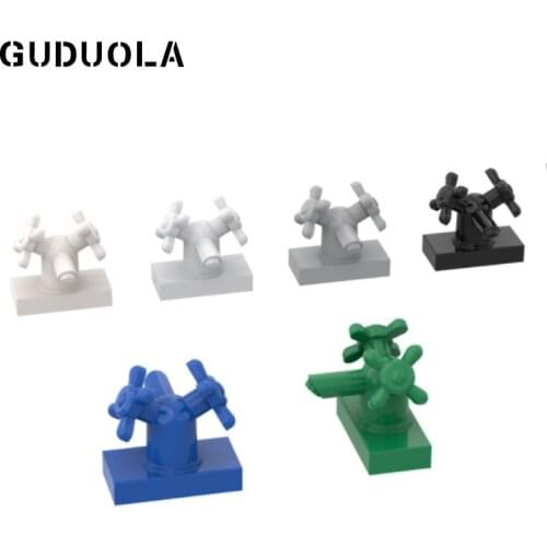 Guduola Special Brick 6936 Tap 1x2 with Two Taps (Large Handles) MOC Build Educational DIY Toys Parts 30pcs/LOT