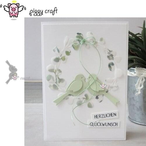 Piggy Craft metal cutting dies cut die mold Bird tag decoration Scrapbook paper craft knife mould blade punch stencils dies