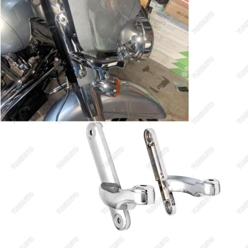 Motorcycle Chrome accessories Lighting Brackets For Ha rley Street Glide Frame Parts 2006-2016