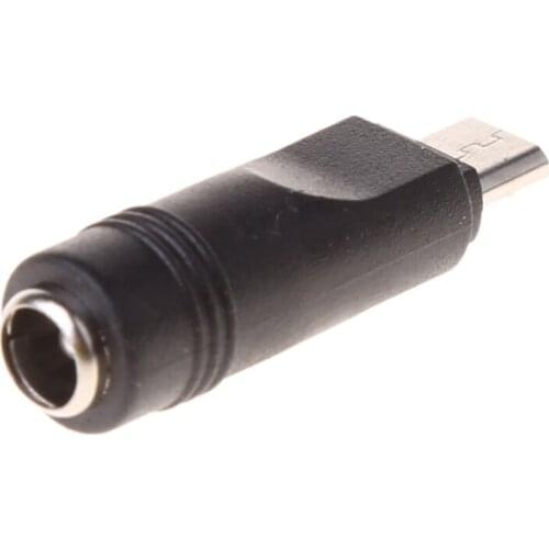 Yuanmaoao 5.5x2.1mm Female Jack To Micro USB Male Plug DC Power Adapter 5 Pcs converter box for old tv