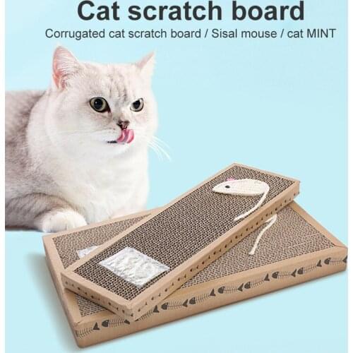 1Pc Durable Cat Toy Scratch Board Pad Cats Climber Bed Pet Interactive Scratcher Play Scratch Bite Suppliers Tools Toys