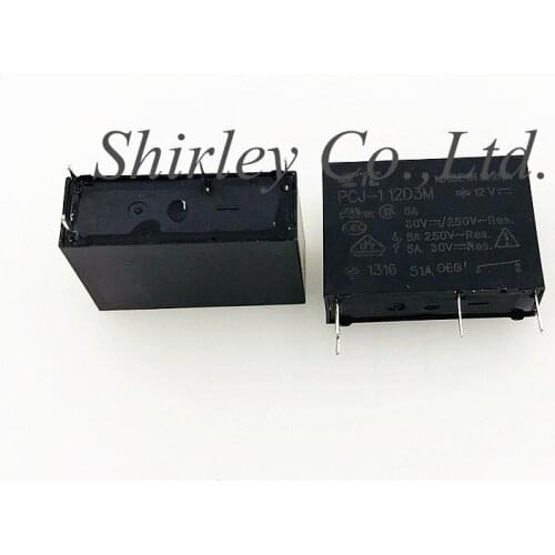 100%Original New TE TYCO OEG PCJ-112D3M 5A 12VDC 4PINS Power Relay