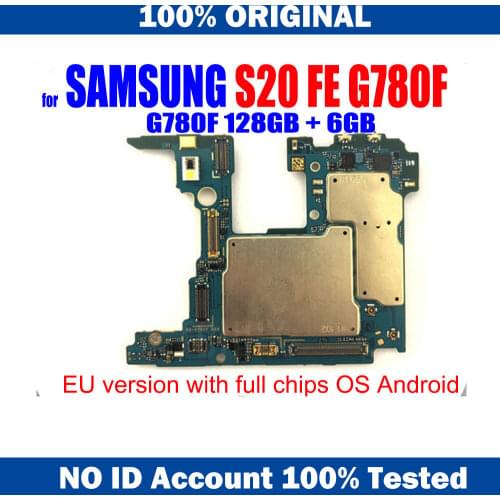 For Samsung Galaxy S20 FE G780F Motherboard Androidn Complete Full Chips Mainboard Original Logic Boards Unlocked Logic Board