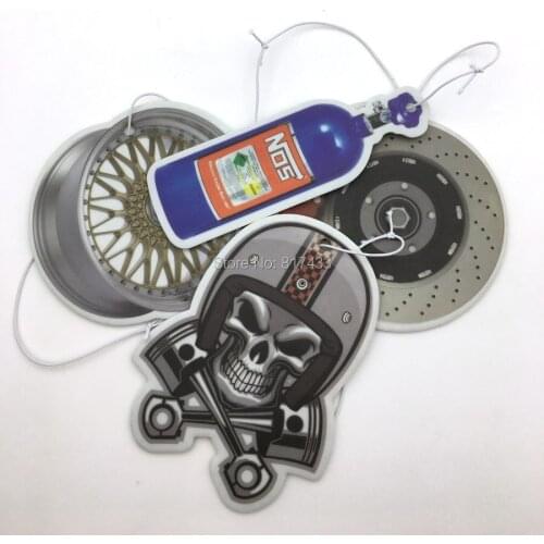 5PCS JDM NOS Mini Bottle Wheel Rim hub Air Freshener car rearview mirror Pendent Ornaments