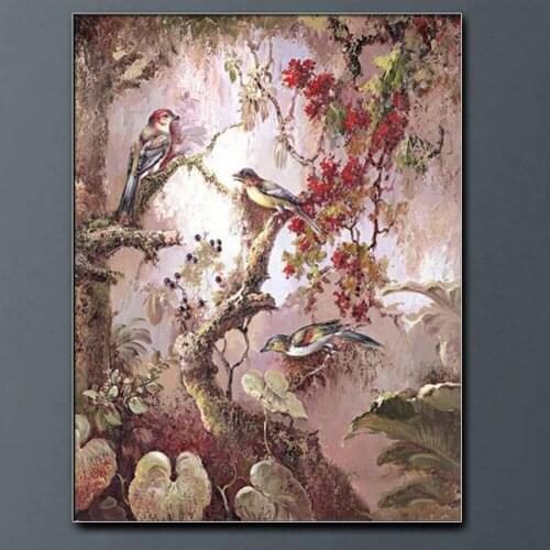 Abstract bird tree flower 5d diy diamond painting cross stitch full square round drill diamond embroidery kits decoration