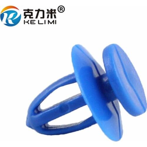 KE LI MI 30Pcs Car Door Panel Bumper Retainer Fixed Clips 9mm Blue Auto Vehicle Interior Door Card Moulding Clamps