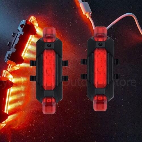 Electric scooter Flashlight safety Warning Light for Xiaomi M365 Bicycle waterproof taillight Rear Tail Lamp USB Light Accessory