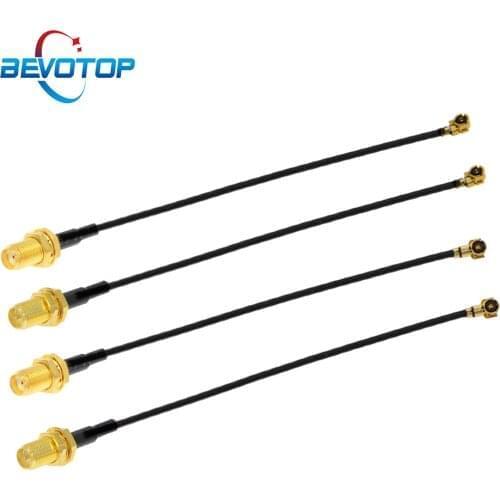 1pcs IPEX Cable uFL/u.FL/IPX/IPEX-1/ IPEX-4 MHF4 Female to SMA Female WIFI Antenna RF Cable RG1.13/0.81mm Pigtail Extension