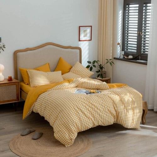 Svetanya Knitted Cotton Bedding Set Soft Warm Linens Single Queen King Flat Fitted Sheet Pillowcase Duvet Cover