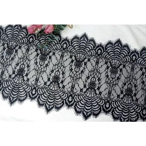 47CM Skin-friendly soft mesh bilateral eyelash lace lace clothing fabric home bed curtain table flag decoration accessories