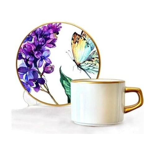 Asaf Tea Cup Set 12 Pieces Butterfly