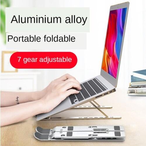 Hot Sale Laptop Stand Height Adjustable Aluminum Laptop Riser Holder Portable Ergonomic Notebook to 17 Inch for MacBook Air Pro