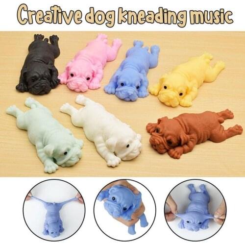 Pug Puppy Squeeze Healing Creative Simulation Puppy Decompression Stress Reliever Squishy Toy Kids Slow Rising Dog Toys