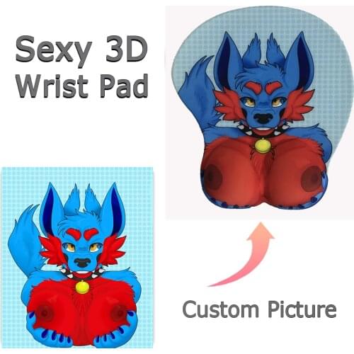 Mairuige DIY Customized Various Pictures 3D Silicone Wrist Rest Mouse Pad