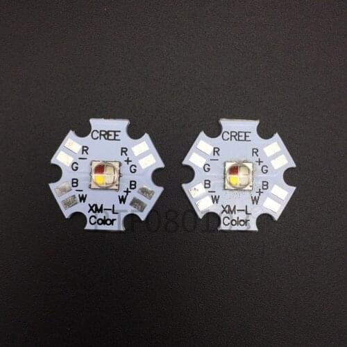 Cree XLamp XML XM-L RGBW RGBWW RGB+Cool/Warm White 12w 4 chip LED Emitter Bulb Mounted on 20mm Star PCB For Stage Light