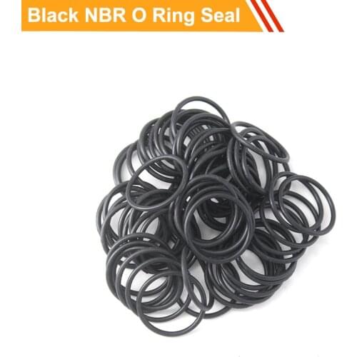 100pcs 3.1mm Thickness Black Rubber O Ring Seal 10/11/12/13/14/15/18/20mm OD O Type Seals Ring Gasket NBR O-ring Gasket Sealing
