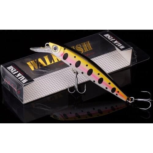 WALK FISH Model Wobbler Suspend Fishing Lure 100mm 10g Plastic Minnow Bass Pike Artificial Hard Bait Pesca Tackle