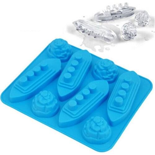 Freeze 3D Titanic Ice Mold Silicone Popsicle Mold Cube Jelly Chocolate Trays Mould For Drinks Party Drink Ice New Tricks Maker