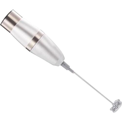 1PC Handheld Mini Electric Milk Frothers with 2PCS Whisk Head Drink Foamer Whisk Mixer Stirrer Coffee Egg Beater