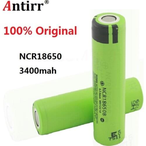 100% New Original NCR18650B 3.7 v 3400 mah 18650 Lithium Rechargeable Battery For Panasonic Flashlight batteries free shipping