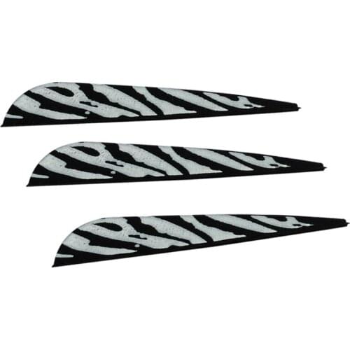100X 3" Archery Vane Tiger Round Back TPU Vane Flecthing for Arrow Hunting Shooting Archery Bow Free Shipping