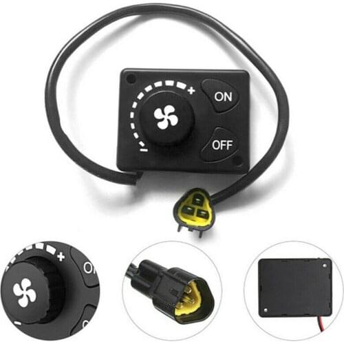 12/24V Controller Parking Heater Control Knob Switch for Car Truck Accessories Universal Parking Heater LCD Switch Knob 3 Pins