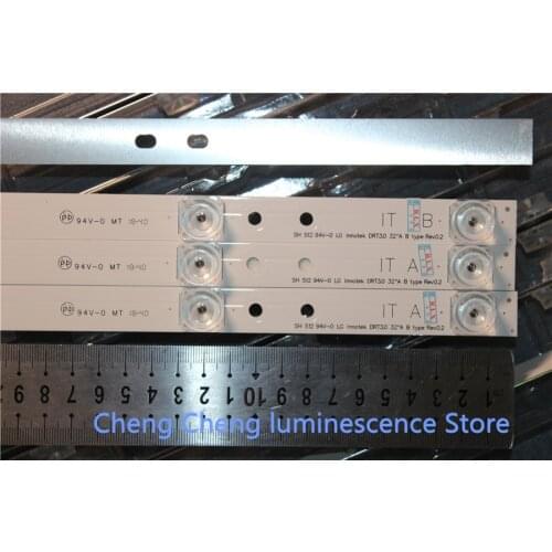 10set=30PCS LED backlight srtip for LG 32LB 32LB5700 32LF562V UOT A B 6916L-2223A 2224A WOOREE LGIT A B 6916L-1974A 1975A 1703A