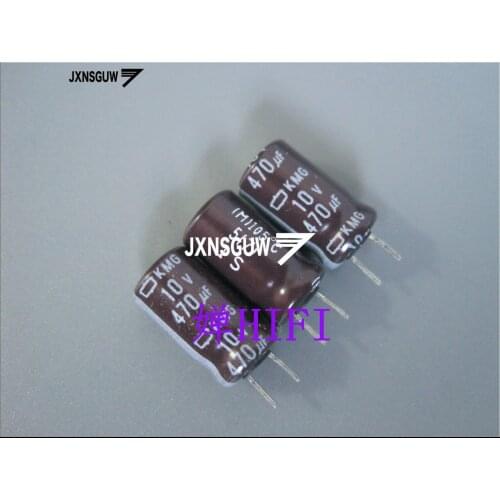 20PCS NIPPON KMG 10V470UF 6.3X11MM NCC long life electrolytic capacitor 470UF/10V CHEMI-CON 105 degrees 470uF 10V