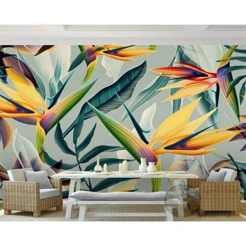 Beibehang Custom 3D wallpaper photo hand-painted gladiolus plant flower high-grade mural classical fashion background wall