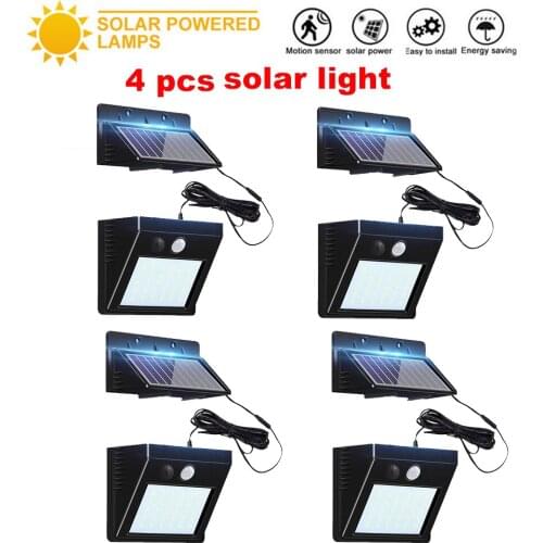 30 LED Solar lamp Wall lamp Wireless PIR Motion Sensor Solar Power Outdoor Waterproof Street Path Garden Security lightoptional