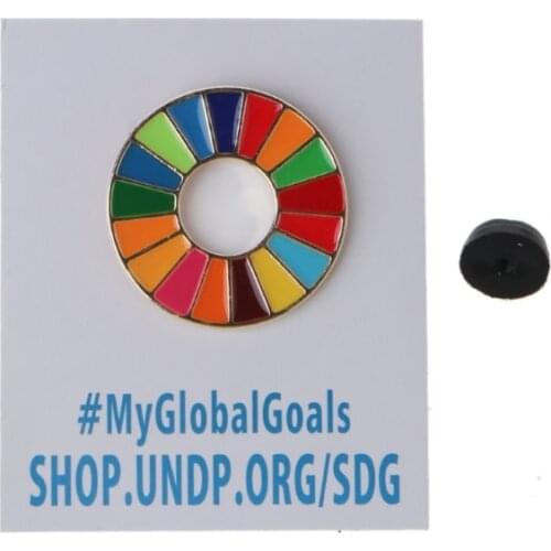 The Sustainable Development Goals Brooch United Nations SDGs Rainbow Pin Badge Unisex Fashion Jewelry