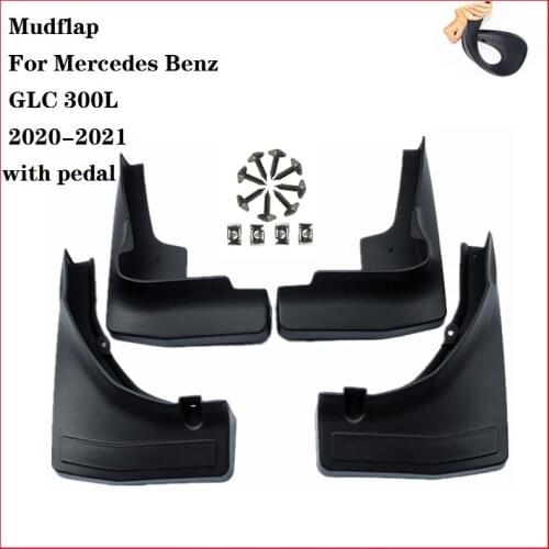 Car Mudflap For Mercedes Benz GLC 300L 2020-2021 with pedal Fender Mud Guard Splash Flaps Mudguard Accessories
